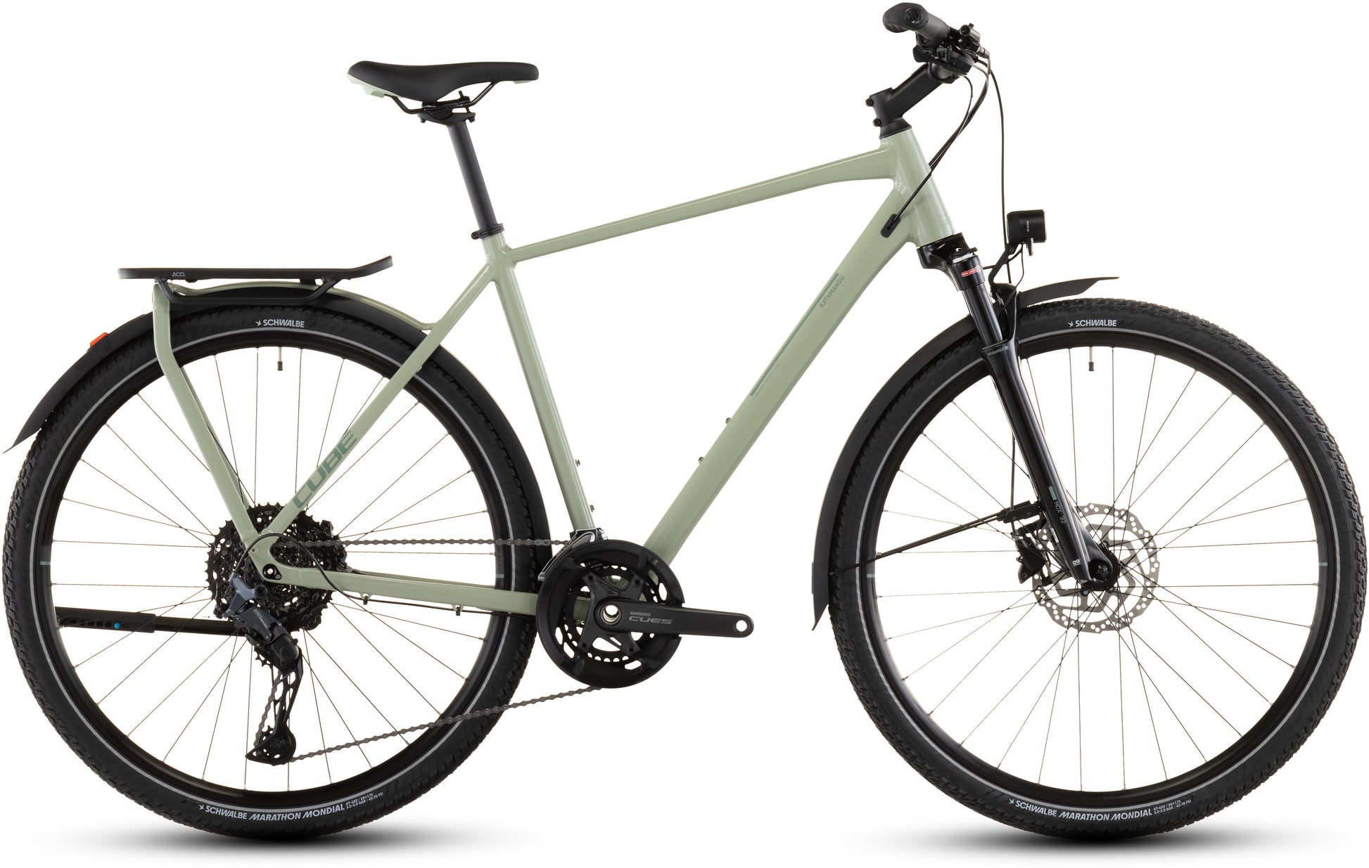 Produktbild: Cube Kathmandu EXC pea´n´grey, Seitenansicht (weißer Hintergrund)