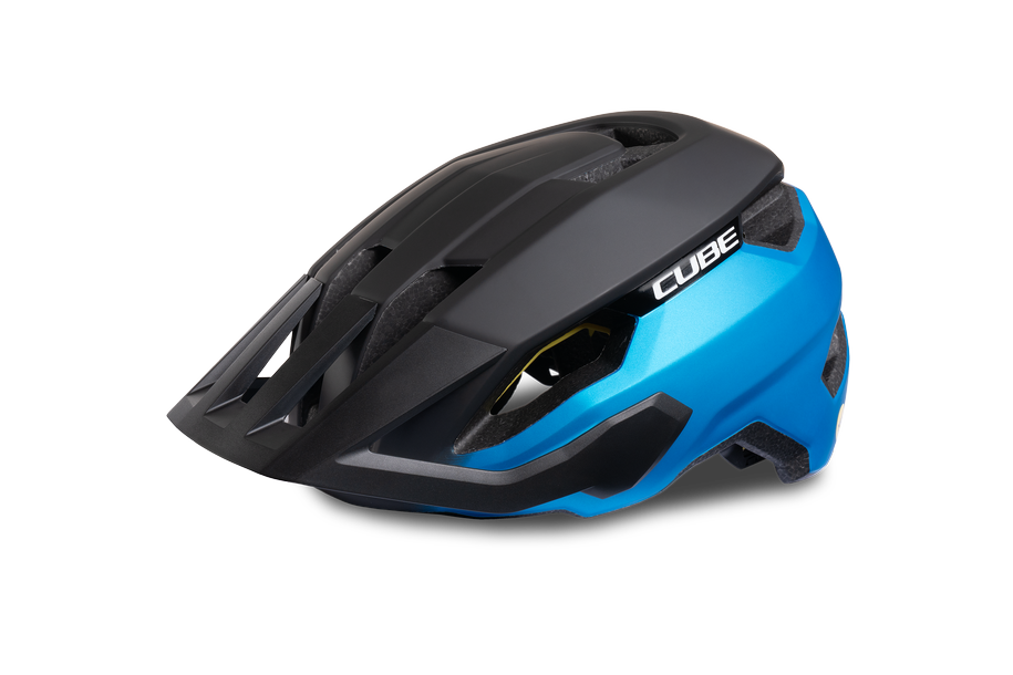 CUBE Helm STRAY X Actionteam in blue