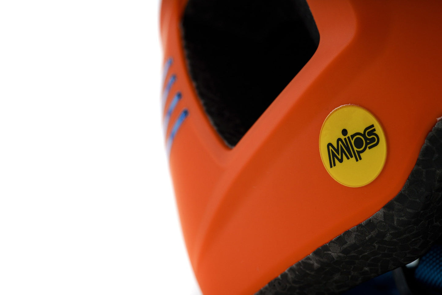 CUBE Helm LINOK X Actionteam in matt orange´n´blue – Detailansicht 3