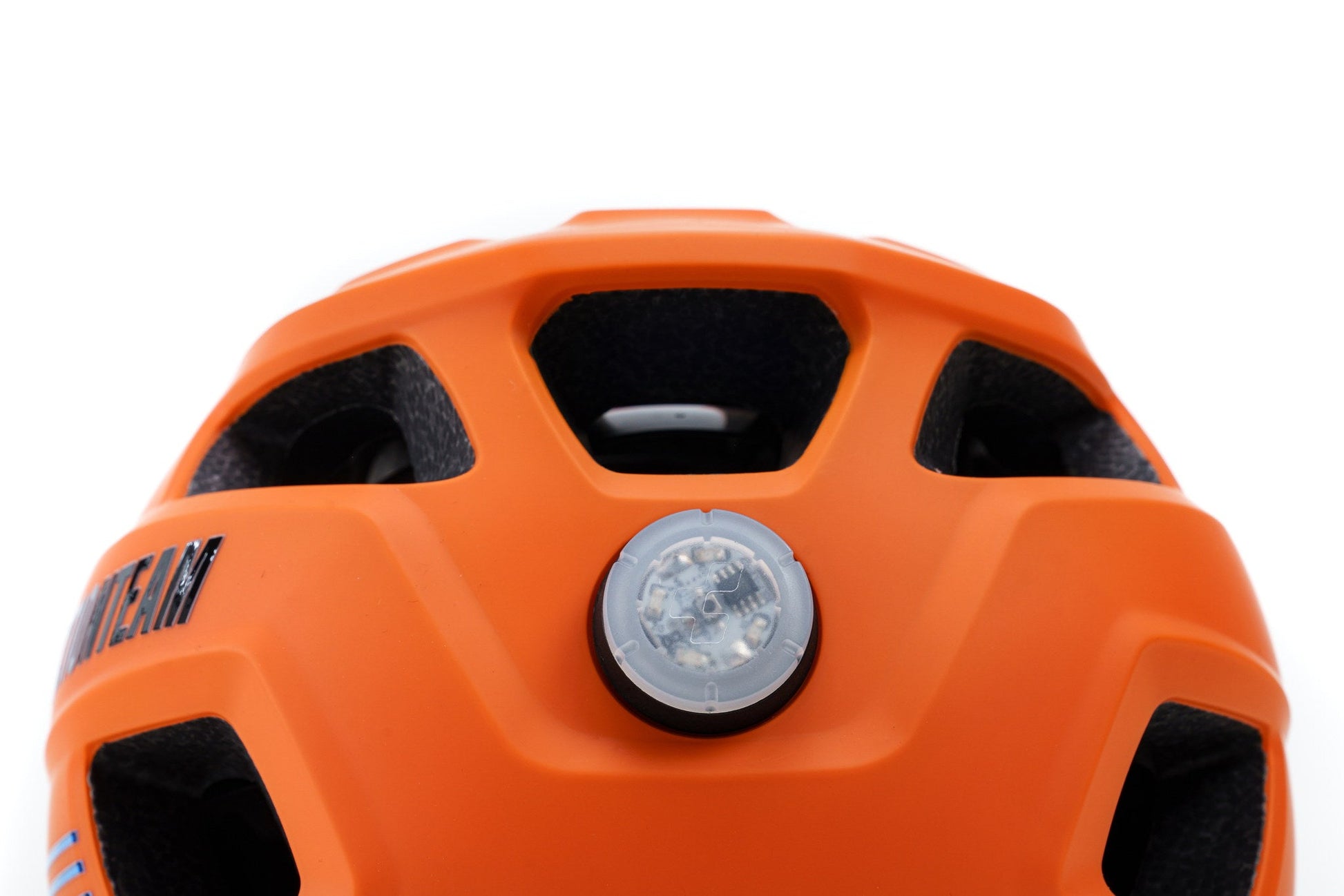 CUBE Helm LINOK X Actionteam in matt orange´n´blue – Detailansicht 4