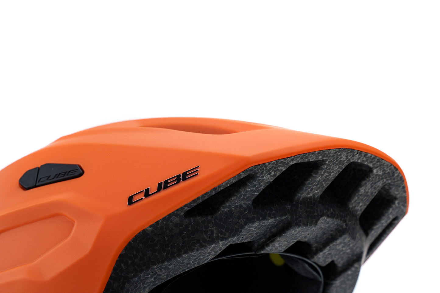 CUBE Helm LINOK X Actionteam in matt orange´n´blue – Detailansicht 5
