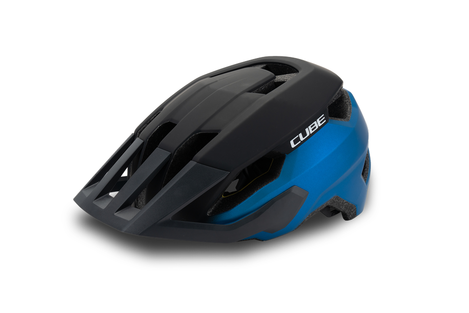 CUBE Helm STRAY X Actionteam in blue'n'grey (ActionTeam)