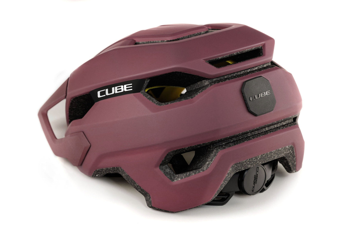 CUBE Helm STRAY in burgundy – Detailansicht 3