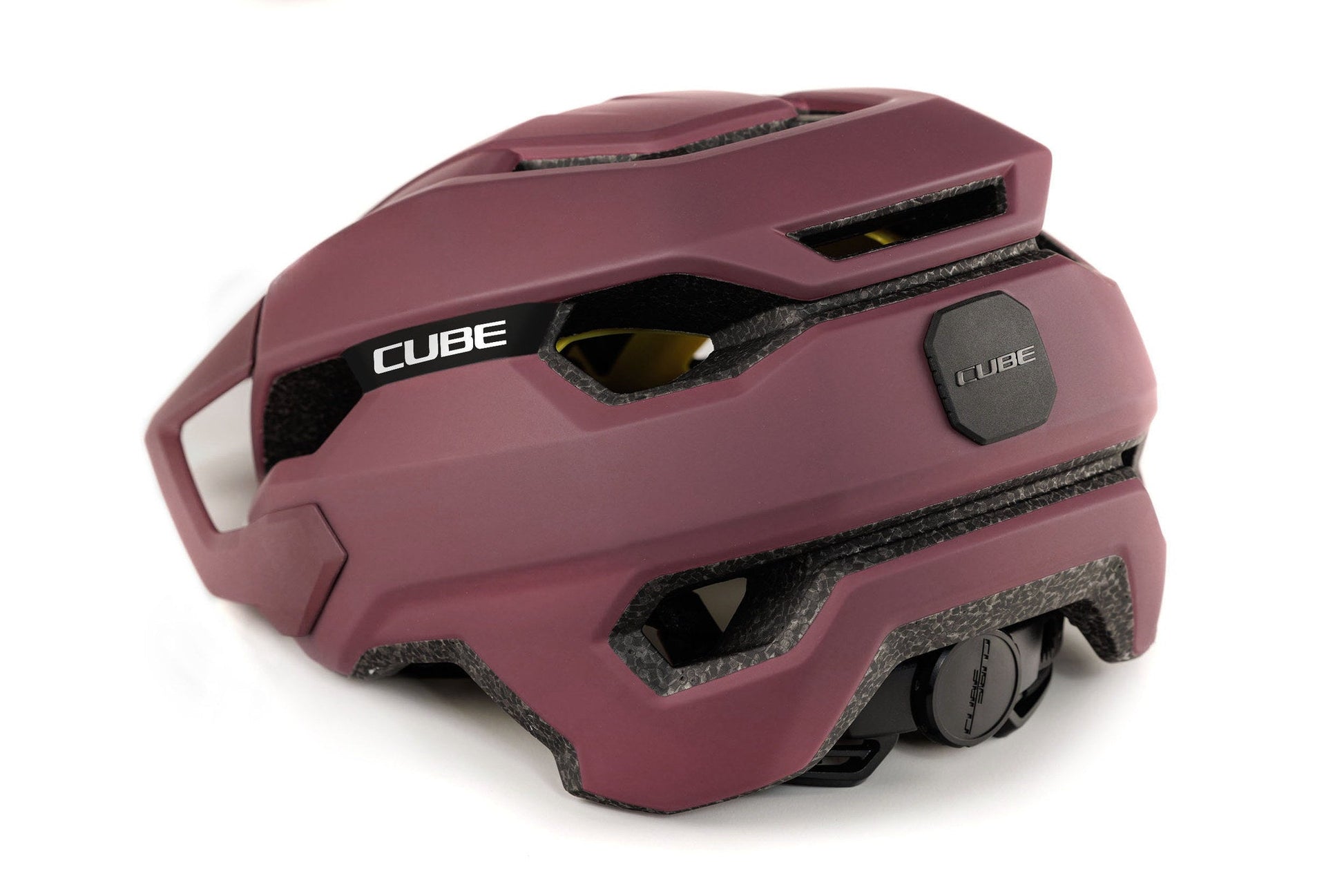 CUBE Helm STRAY in burgundy – Detailansicht 3