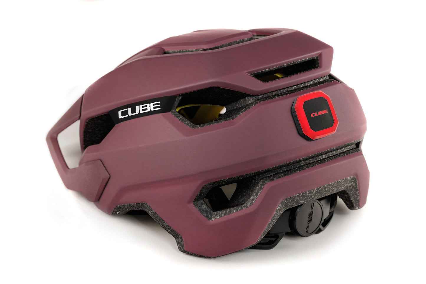 CUBE Helm STRAY in burgundy – Detailansicht 5