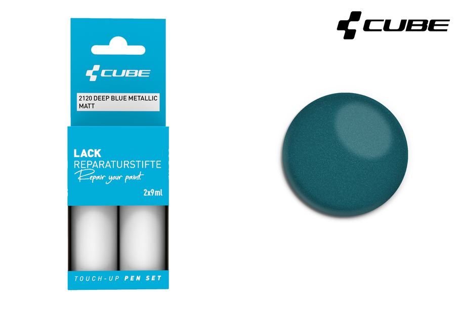 CUBE Lackstift Set DEEP BLUE METALLIC matt 2120
