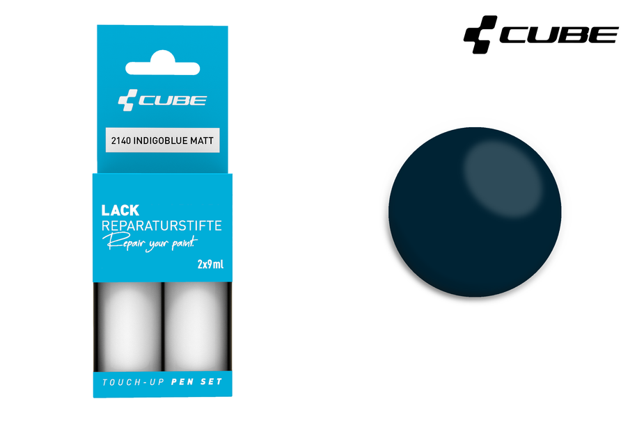 CUBE Lackstift Set INDIGOBLUE matt 2140