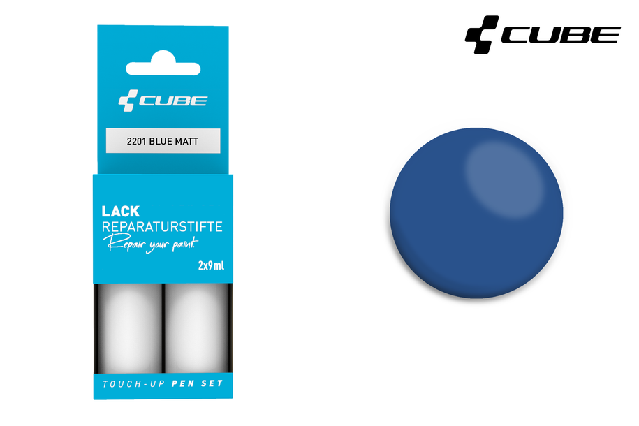 CUBE Lackstift Set BLUE matt 2201