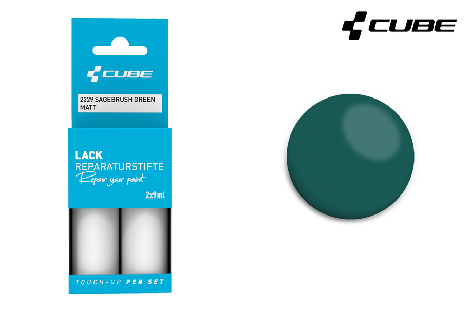CUBE Lackstift Set SAGEBRUSH GREEN matt 2229