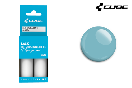 CUBE Lackstift Set ARUBA BLUE glossy 2240