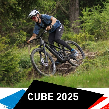 Cube 2025 mit Mountainbiker