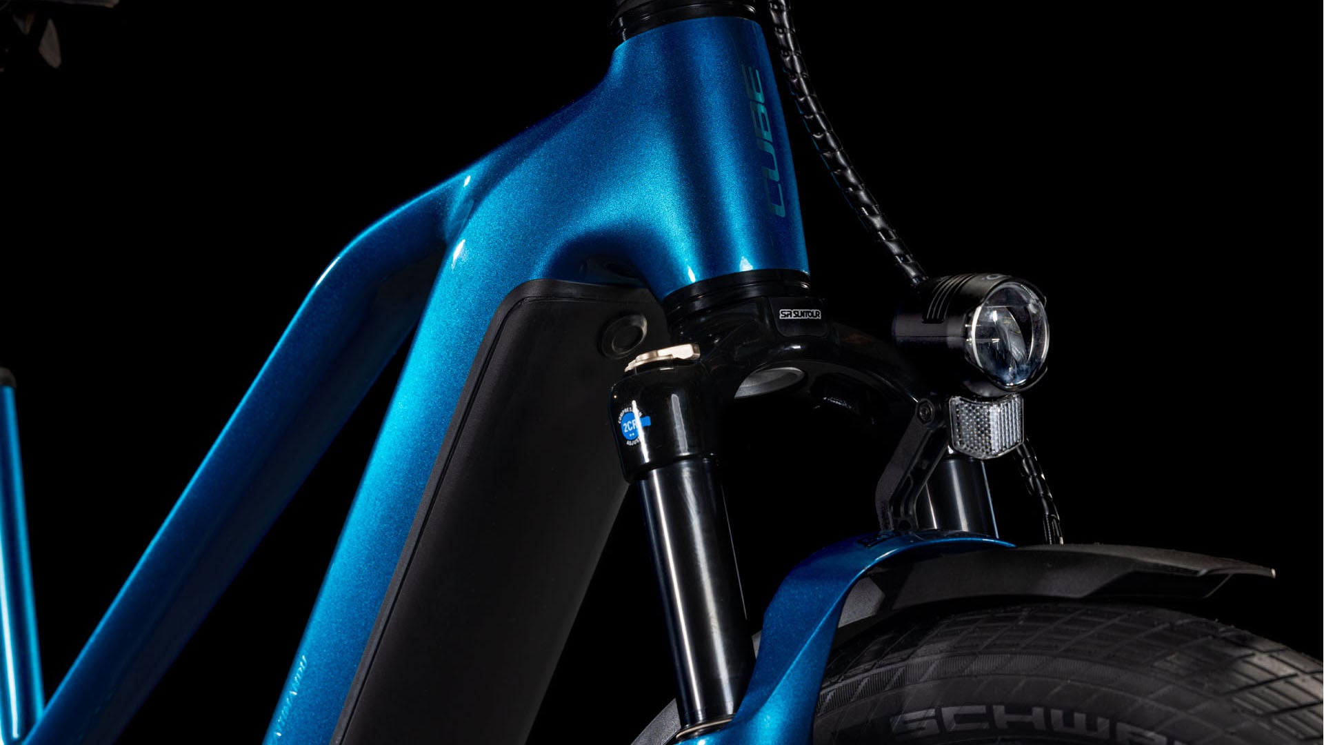 cube e bike kathmandu blau Cube Kathmandu Hybrid EX 800 electricblue´n´chrome Trapeze 2025