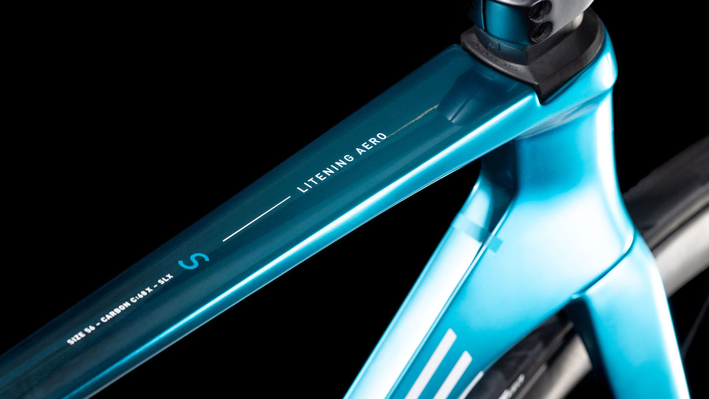 Cube Litening AERO C:68X SLX chromeblue´n´liquidblue 2025