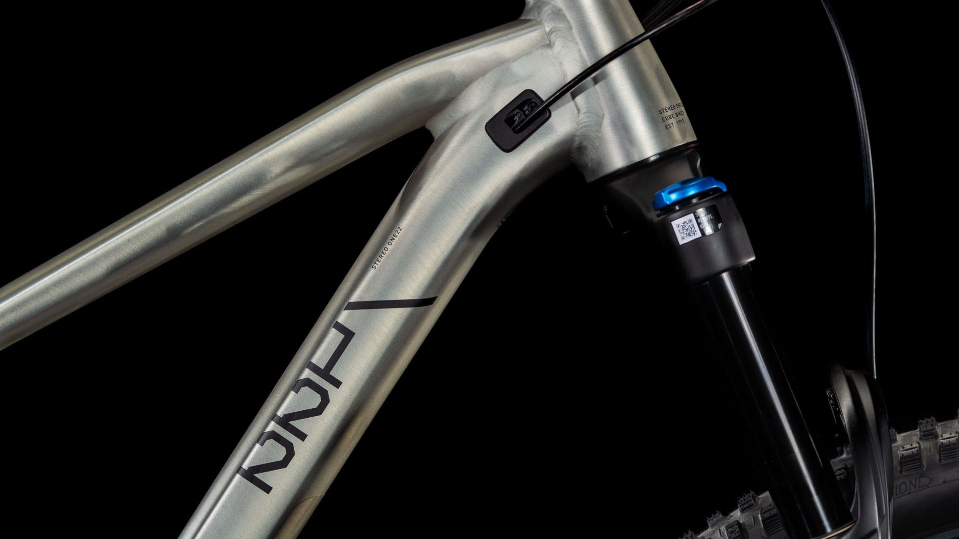 Produktbild: Cube Stereo ONE22 Race rawmetal´n´black, Detailaufnahme 02
