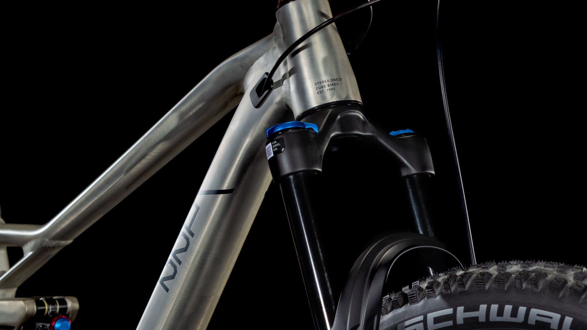 Produktbild: Cube Stereo ONE22 Race rawmetal´n´black, Detailaufnahme 03