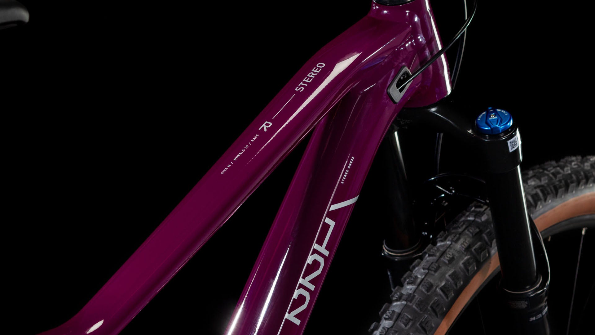 Produktbild: Cube Stereo ONE22 Race wine´n´grey, Detailaufnahme 01