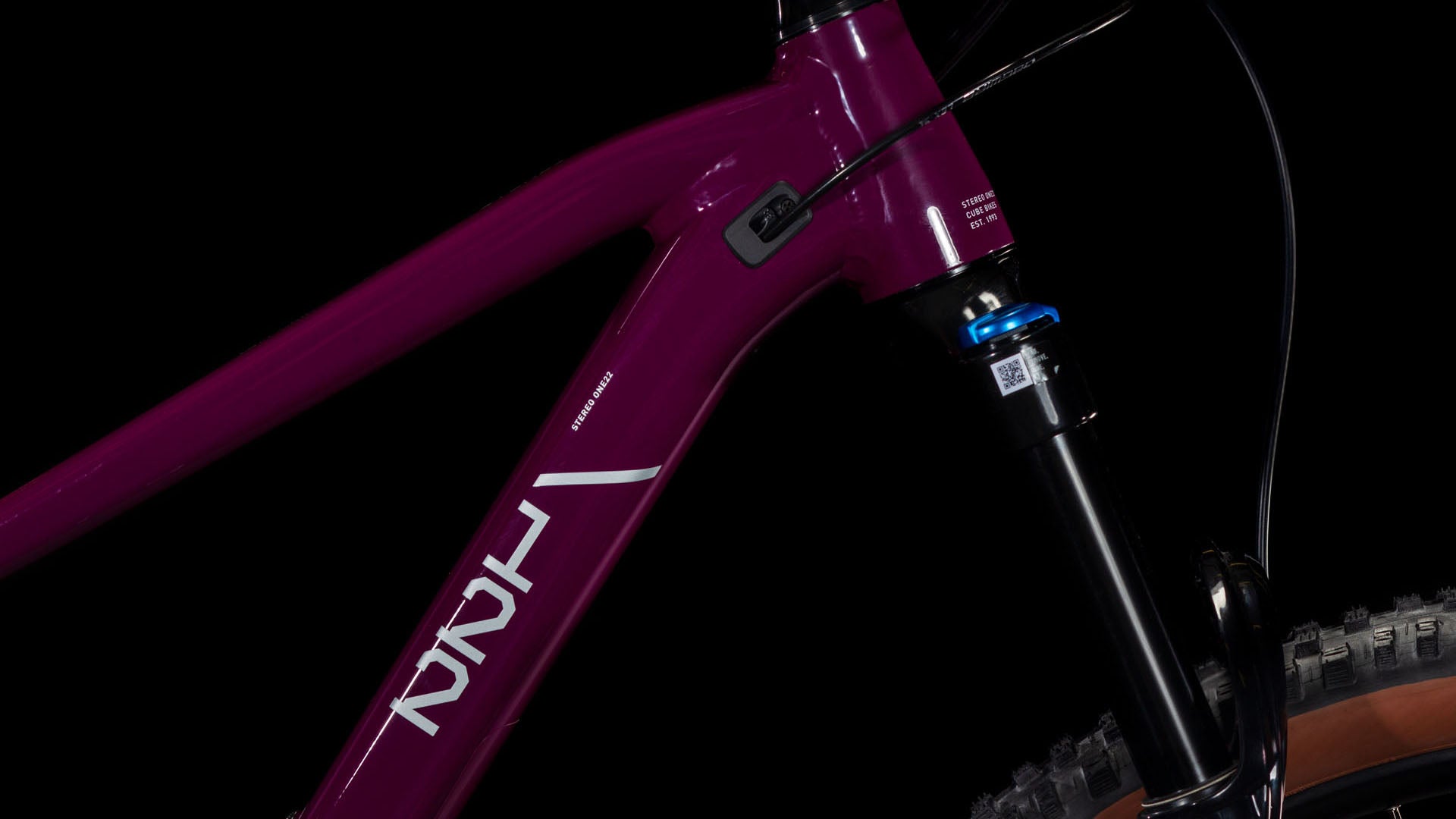 Produktbild: Cube Stereo ONE22 Race wine´n´grey, Detailaufnahme 02