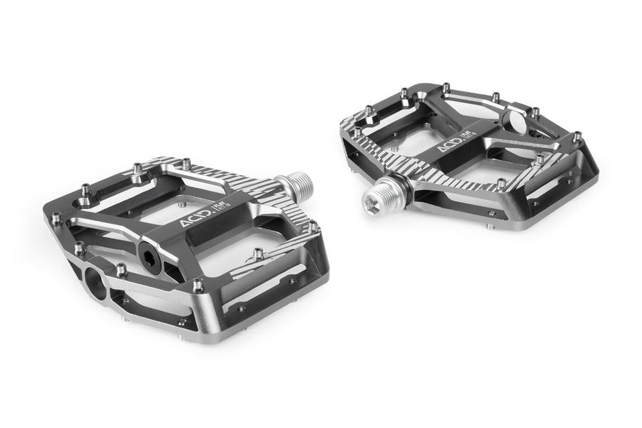 ACID FLAT A17-IB – MTB Pedale Aluminium, CNC, Silver