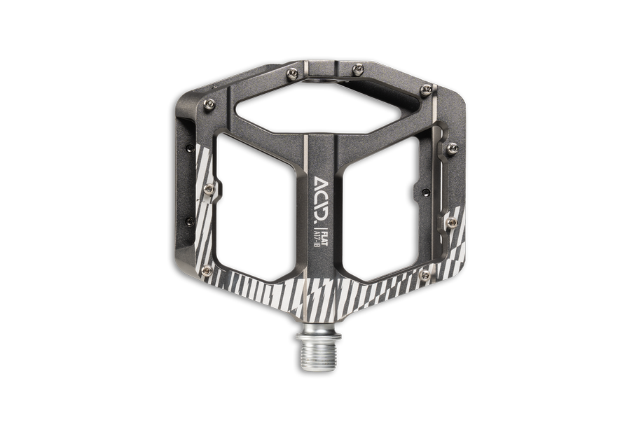 ACID FLAT A17-IB – MTB Pedale Aluminium, CNC, Silver