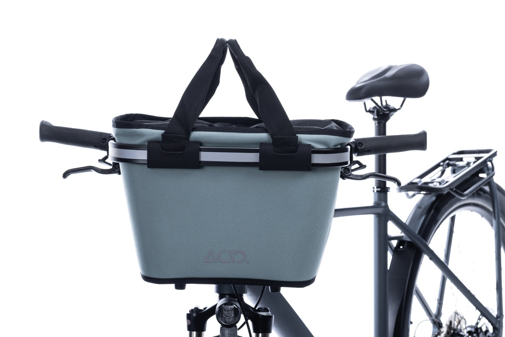 lenkerkorb für mountainbike ACID Lenkerkorb CITY 15 FILink grey 15 Liter