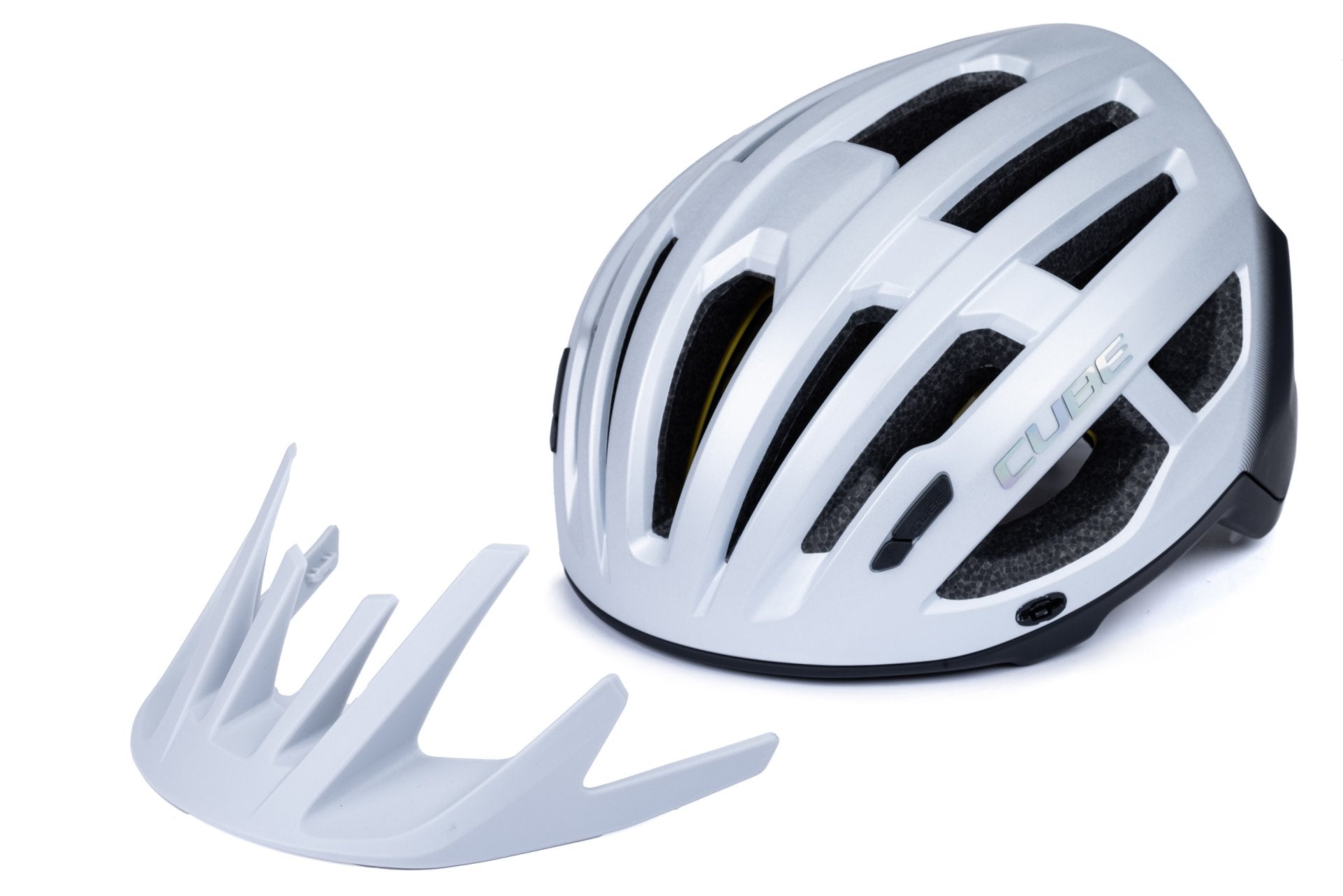 cube fahrradhelm weiß CUBE Helm OFFPATH grey / All Terrain Helm