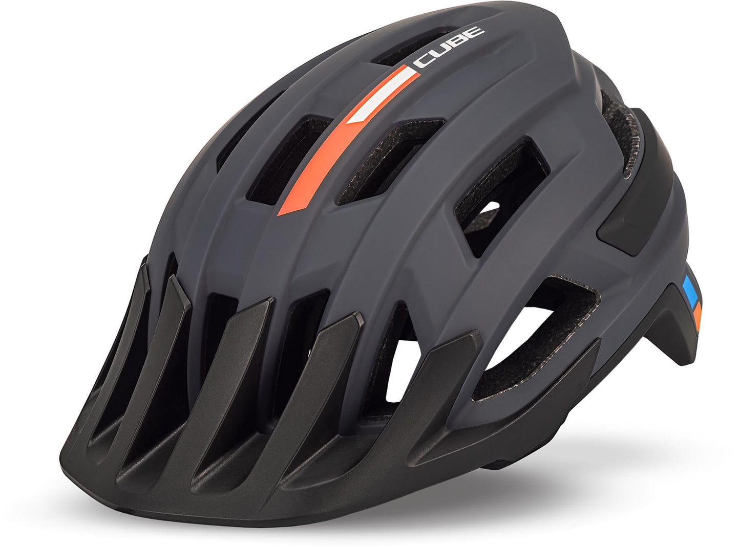 cube fahrradhelm orange CUBE Helm ROOK X Actionteam grey´n´orange