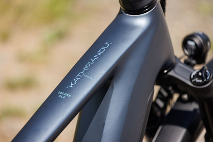 Cube Kathmandu Hybrid Deluxe SLX 800 mineralblue´n´blue 2027 – E-Trekkingrad – Detailansicht 8