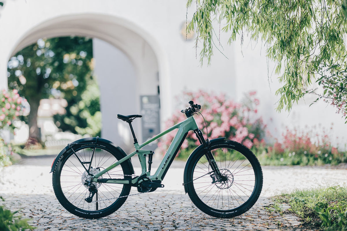 Cube Stereo Hybrid ONE22 SLX 800 FE cactus´n´black 2027 – E-Mountainbike Fully – Seitenansicht 1