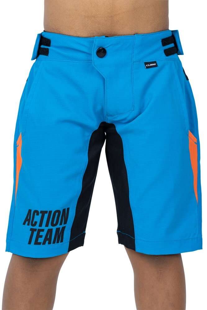 CUBE VERTEX Baggy Shorts ROOKIE X Actionteam blue´n´orange S (110/116)