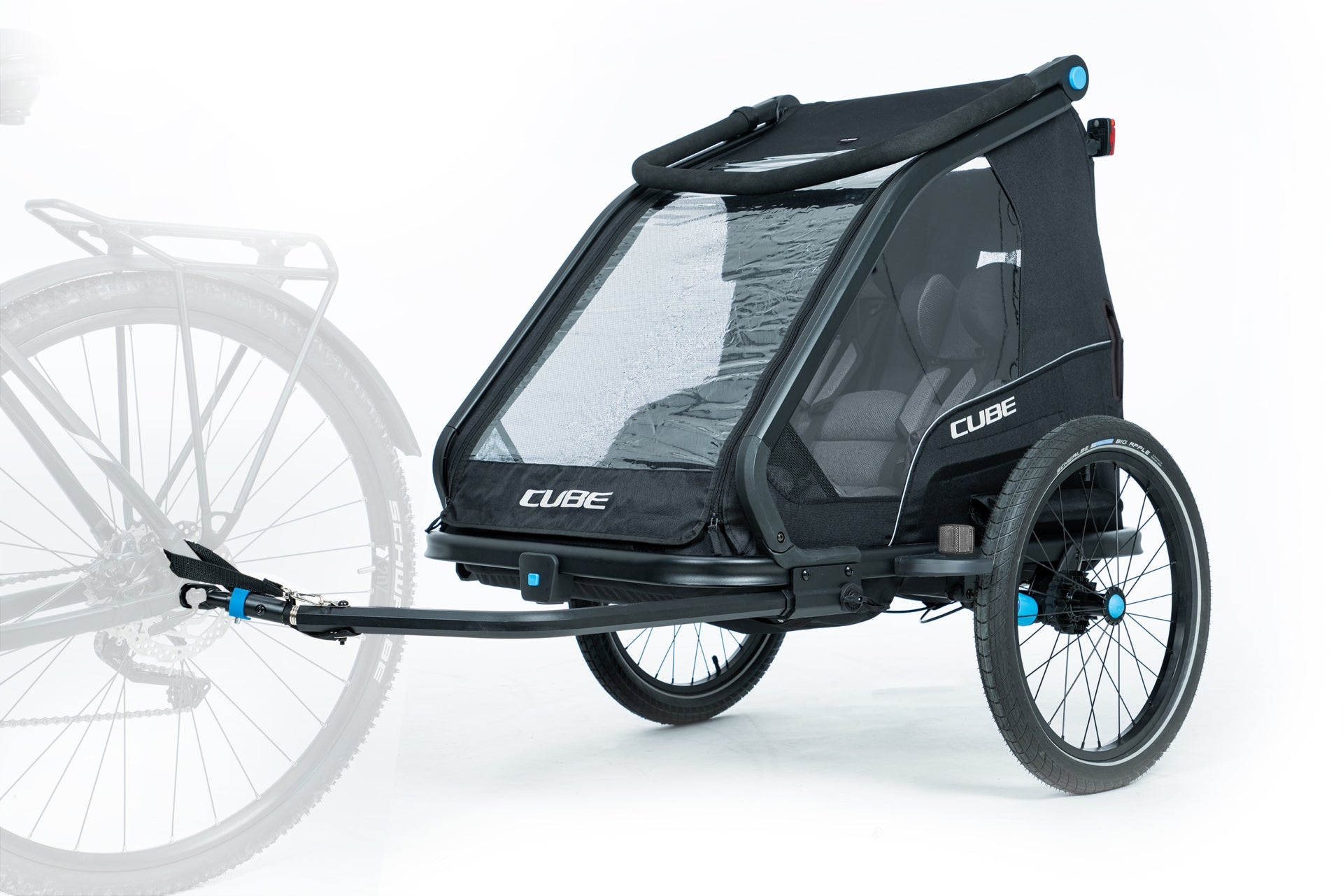 fahrradanhänger newcential CUBE Kinder Fahrradanhänger Double CMPT