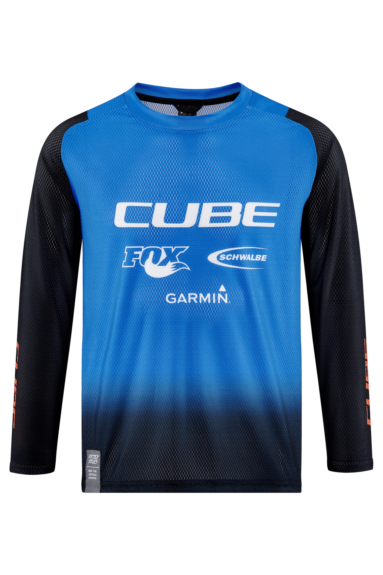 CUBE VERTEX Trikot ROOKIE langarm X Actionteam black´n´blue S (110/116)