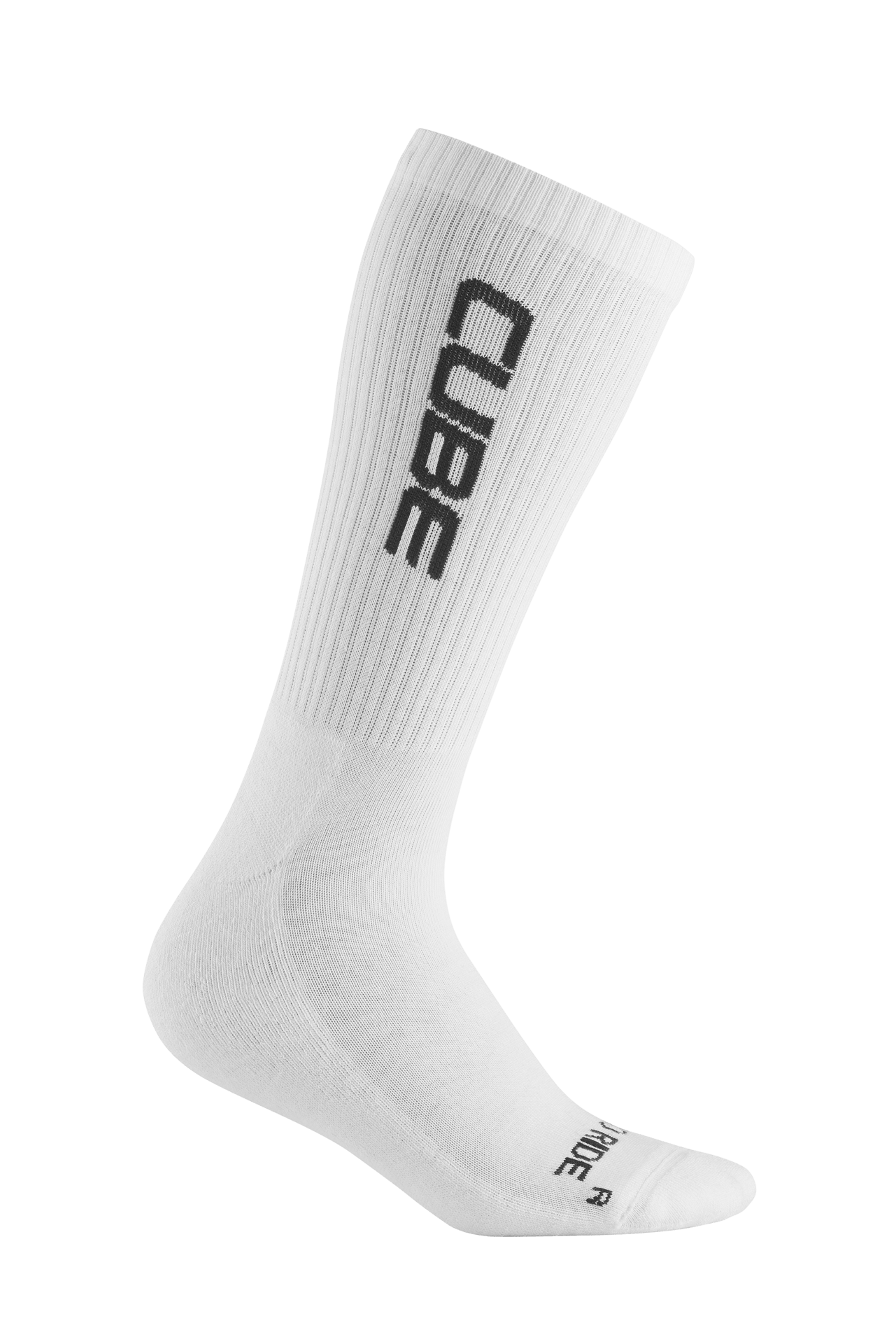 CUBE Socke After Race High Cut Logo white´n´black 36-39