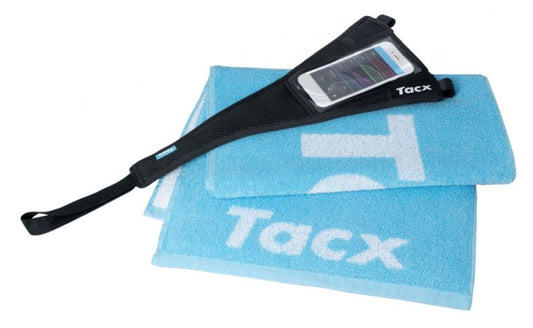 Tacx - Sweat-Set inkl. Schweißfänger für Smartphones + Tacx Handtuch