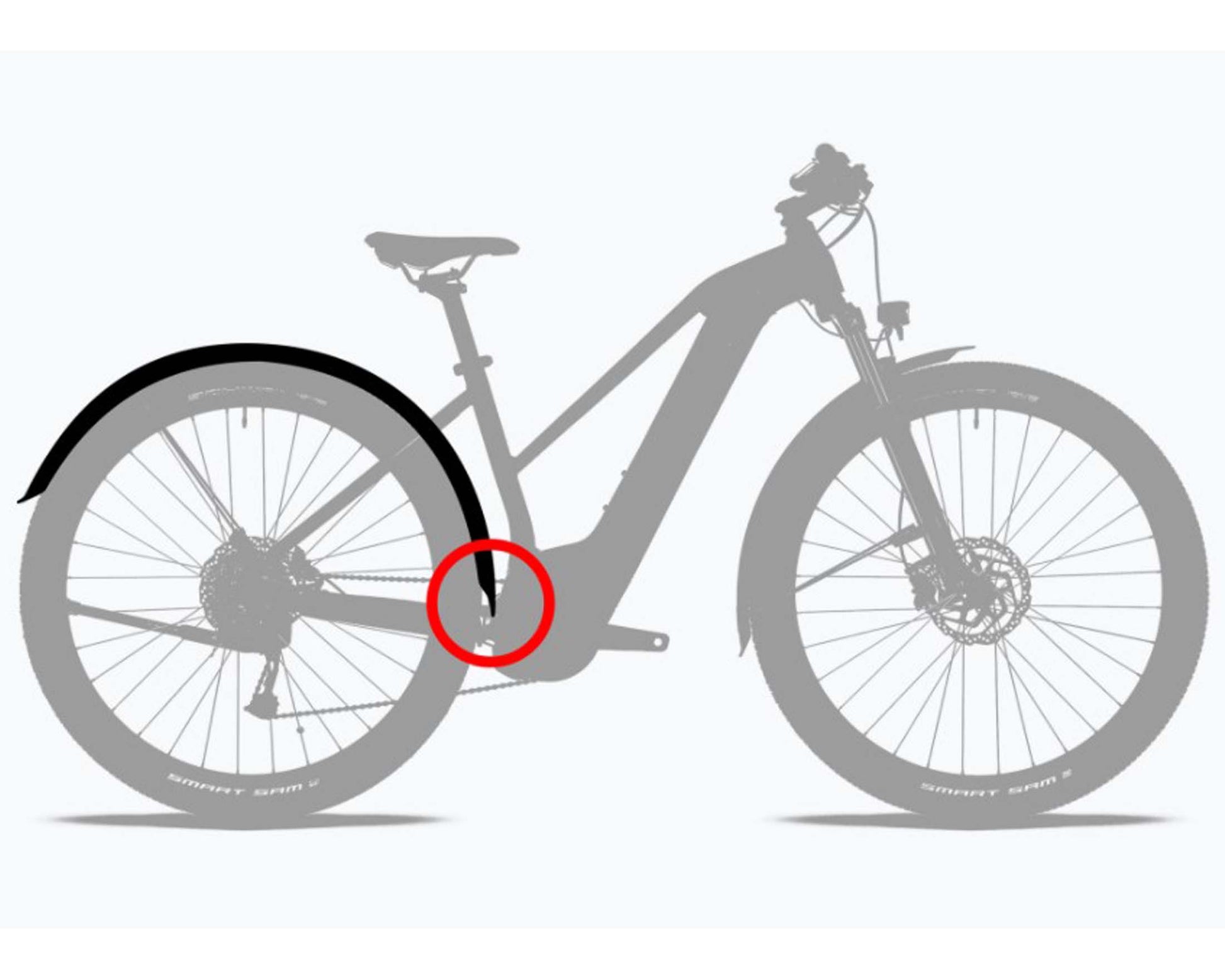 mountainbike 28 zoll mit schutzblech ACID Schutzblechset 56 28" BB Mount 2.0