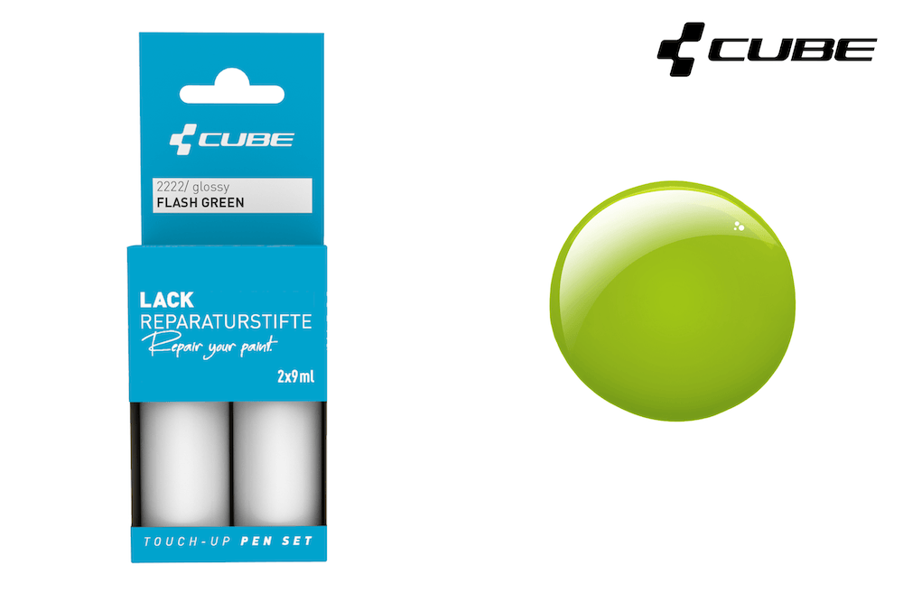 CUBE Lackstift Set FLASH GREEN glossy 2222