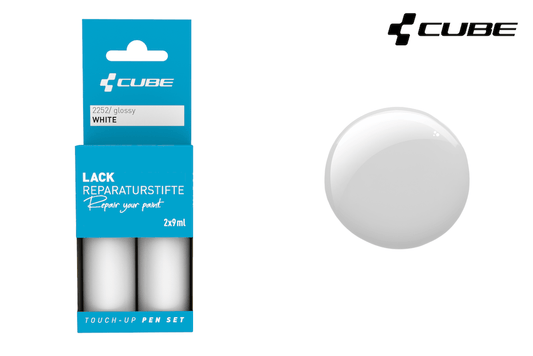 CUBE Lackstift Set WHITE glossy 2252