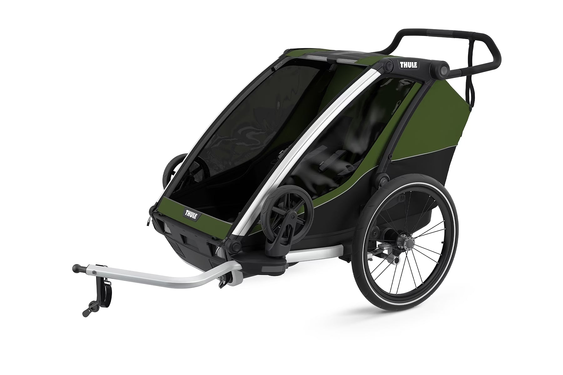 Thule Chariot Cab 2 | Multisport-Fahrradanhänger Zweisitzer